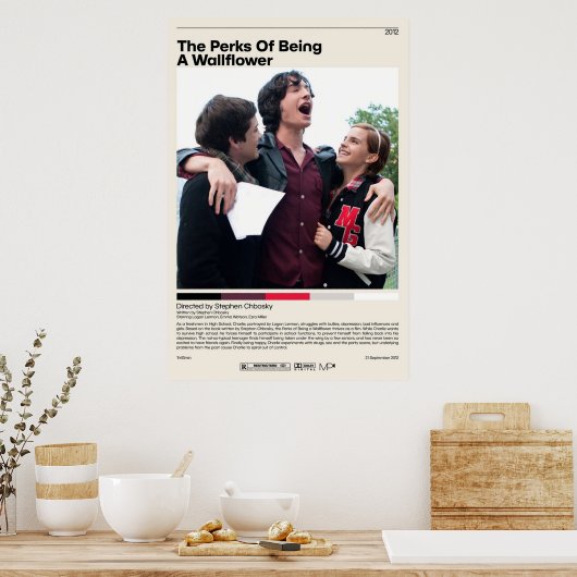 De gevaren van een Wallbloem Stephen Chbosky Poster (Keuken)