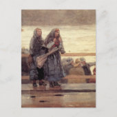 'De gevaren van het Zee' Briefkaart (Voorkant)