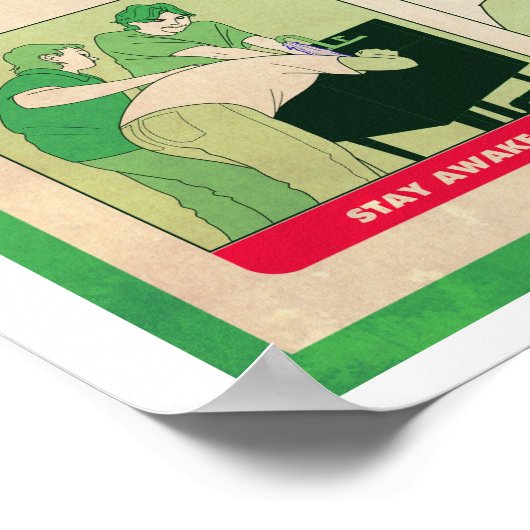 DE GEVAREN VAN VIDEOGAME MARATHONING Large Poster (Hoek)