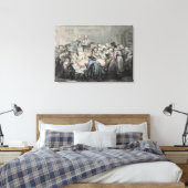 De gevarenruimte canvas afdruk (Insitu (Slaapkamer))