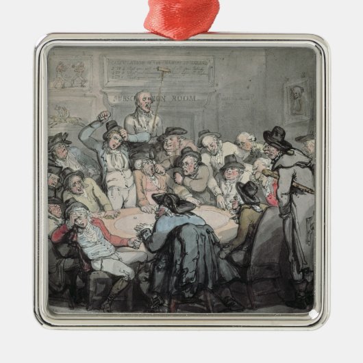 De gevarenruimte metalen ornament (Voorkant)