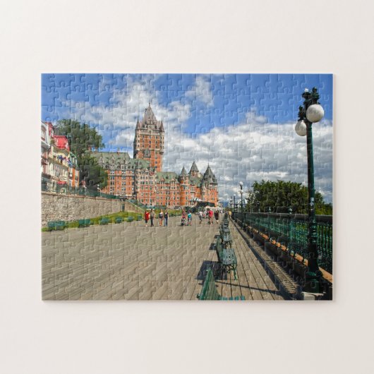 De gevechten en de kanonnen Québec. Legpuzzel (Horizontaal)