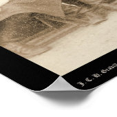 De gevechten van de 7e Cavalerie Officers SD 1891 Poster (Hoek)