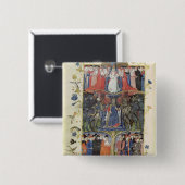 De gevechtsboom vierkante button 5,1 cm (Voorkant /achterkant)