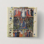 De gevechtsboom vierkante button 5,1 cm (Voorkant)