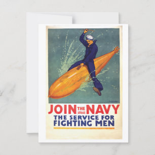De gevechtsdienst voor mannen ansichtkaart briefkaart