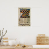 De gevechtsscène, van de biografie van Godefroi Poster (Keuken)