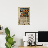 De gevechtsscène, van de biografie van Godefroi Poster (Thuiskantoor)
