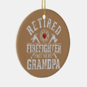 De gevechtsvliegtuigen in ruste maken de beste opa keramisch ornament (Rechts)