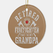 De gevechtsvliegtuigen in ruste maken de beste opa keramisch ornament (Links)