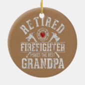 De gevechtsvliegtuigen in ruste maken de beste opa keramisch ornament (Achterkant)