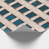 De gevel van het moderne gebouw met rechthoekige cadeaupapier (Hoek)