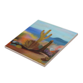 De geverfde keramische theaterTegel Tegeltje