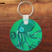De geverfde octopus sleutelhanger (Voorkant)