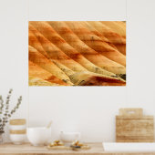 De geverfde rillingen in koude heupproppen 2 poster (Keuken)