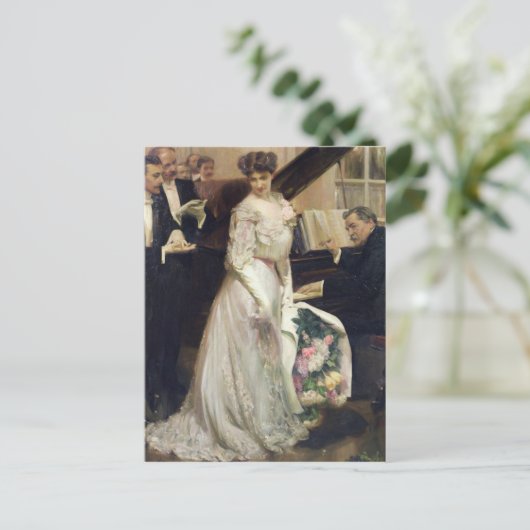 De gevierde, 1906 briefkaart (Staand voorkant)