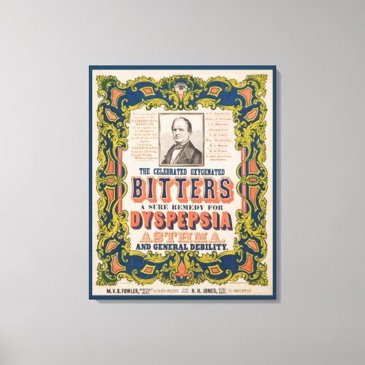 De gevierde zuurstofhoudende bitters canvas afdruk (Voorkant)