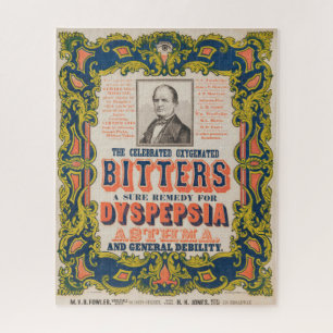 De gevierde zuurstofhoudende bitters legpuzzel