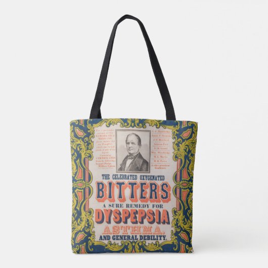 De gevierde zuurstofhoudende bitters tote bag (Achterkant)