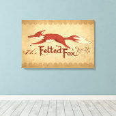 De gevilte vos canvas afdruk (Insitu (Houten vloer))