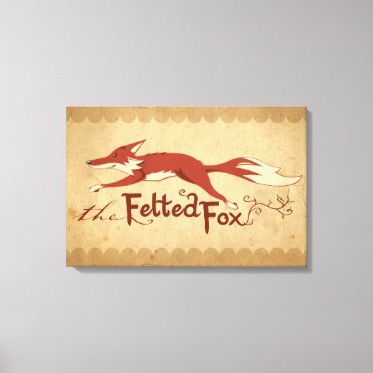 De gevilte vos canvas afdruk (Voorkant)