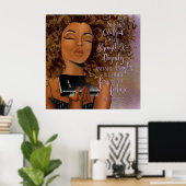 De gevirtualiseerde vrouw poster (Thuiskantoor)