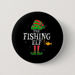 De Geviste Elf Groep die Familie met Kerstmis aanp Ronde Button 5,7 Cm