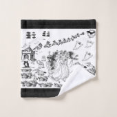 De gevlekte ceremonie- bad handdoek (Wasdoekje)