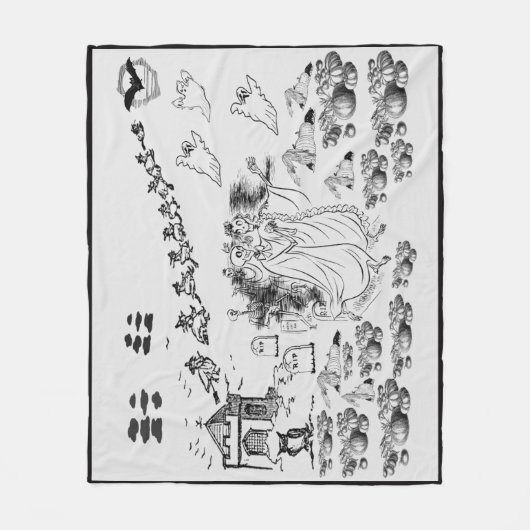 De gevlekte ceremonie- fleece deken (Voorkant)