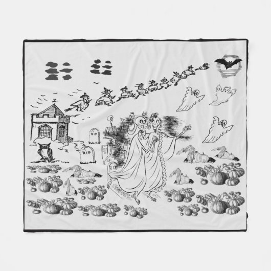 De gevlekte ceremonie- fleece deken (Voorkant (Horizontaal))