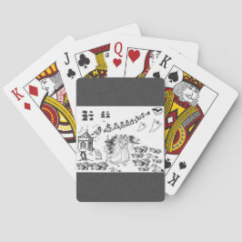 De gevlekte ceremonie- pokerkaarten