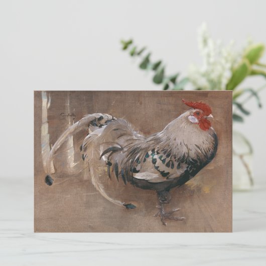 De gevlekte haan | Joseph Crawhall (Staand voorkant)