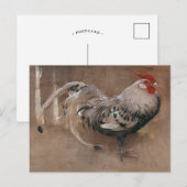 De gevlekte haan | Joseph Crawhall Briefkaart (Voorkant / Achterkant)