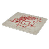 De gevlekte leeuw van de heilige Mark op marmerach Snijplank (Hoek)