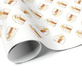 De gevlekte Maagd Maria houdt Baby Jezus vast Cadeaupapier (Rol Hoek)