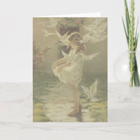 De gevleugelde aureool kaart (Voorkant)