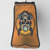 De gevleugelde schedel.  golfheadcover (Draai 90)