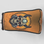 De gevleugelde schedel.  golfheadcover (Voorkant)