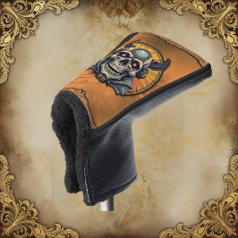 De gevleugelde schedel. golfheadcover