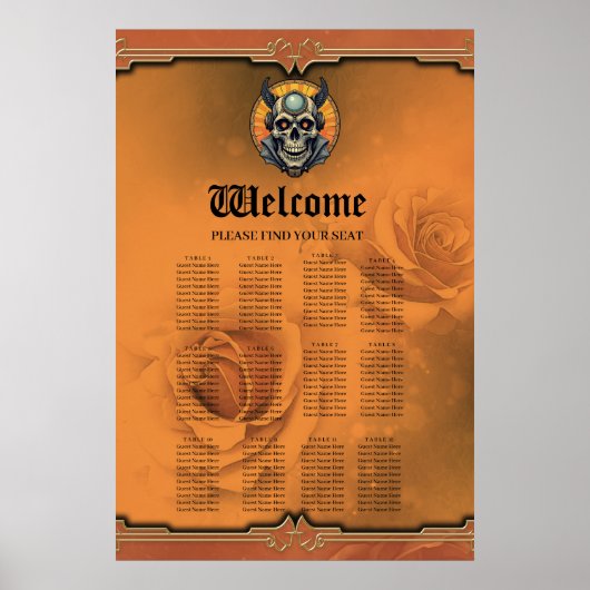 De gevleugelde schedel. poster (Voorkant)