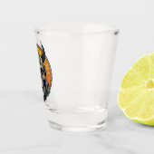De gevleugelde schedel. shot glas (Rechts)