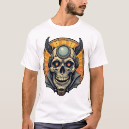 De gevleugelde schedel. t-shirt
