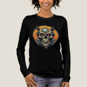 De gevleugelde schedel. Tri-Blend shirt (Voorkant)