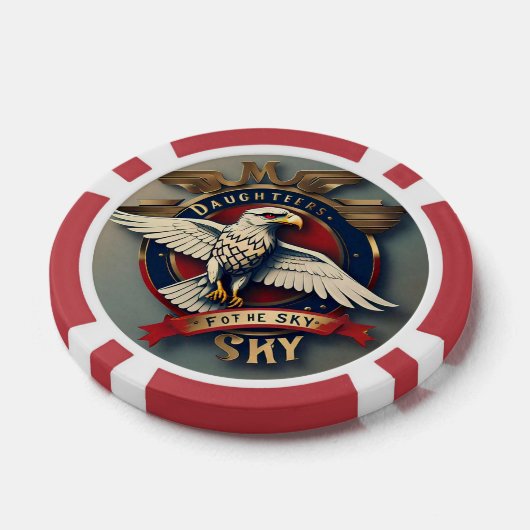 De gevleugelde vrouwen poker chips (Enkel)