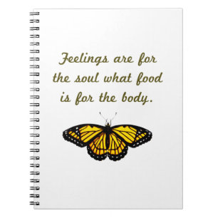 De gevoelens zijn voor de soep notitieboek