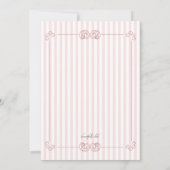 De gevoelige Godsdienstige Uitnodiging van de Rosé (Achterkant)