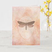 De gevoelige Groet van de Schoonheid Kaart (Gele Bloem)