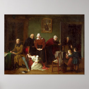 De gevolgen van de aftrek, 1824 poster