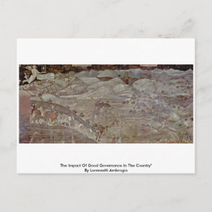 De gevolgen van goed bestuur in het land briefkaart