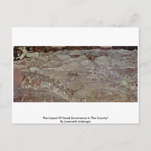 De gevolgen van goed bestuur in het land briefkaart (Voorkant)